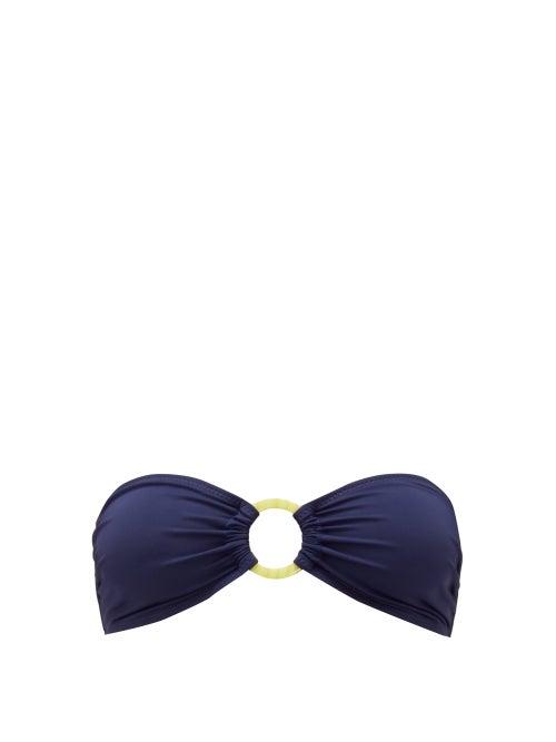 Matchesfashion.com Solid & Striped - The Tati Bandeau Bikini Top - Womens - Navy