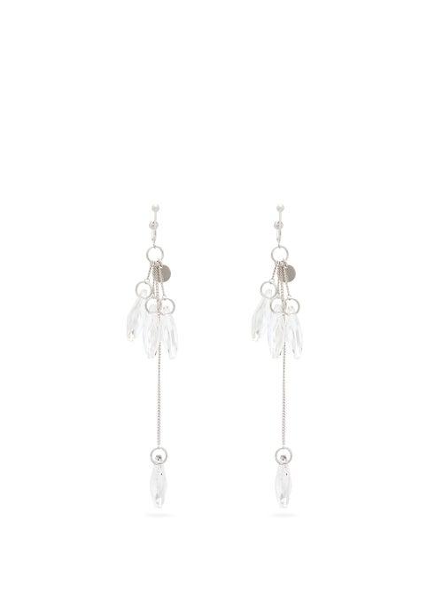 Matchesfashion.com Jw Anderson - Crystal-drop Earrings - Womens - Crystal