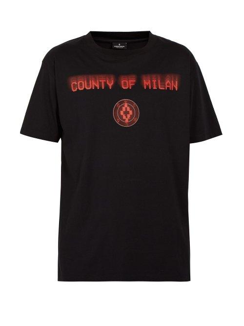 Matchesfashion.com Marcelo Burlon - Never Sleep Cotton T Shirt - Mens - Black