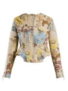 Marques'almeida Peplum-hem Floral-jacquard Jacket