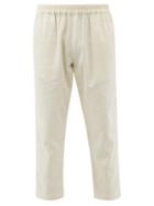 Marrakshi Life - Elasticated-waist Cotton Trousers - Mens - Cream