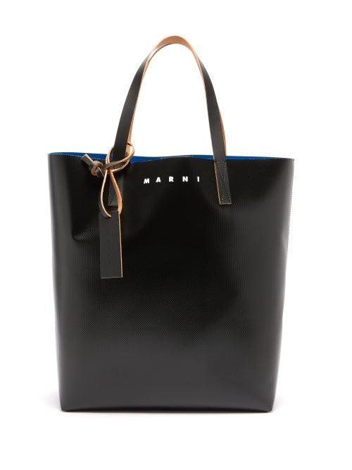 Matchesfashion.com Marni - Two Tone Tote Bag - Mens - Black Blue