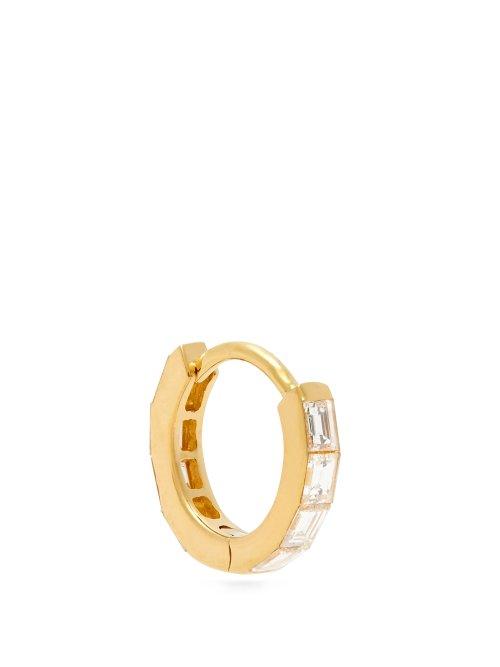 Matchesfashion.com Maria Tash - Invisible Diamond 18kt Gold Hoop Single Earring - Womens - Gold