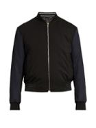 Paul Smith Contrast-sleeve Wool-blend Bomber Jacket