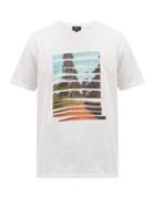 Matchesfashion.com A.p.c. - Red Earth Print Cotton T Shirt - Mens - White