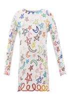 Ashish - Celestial Sequinned Long-sleeved Mini Dress - Womens - Ivory Multi