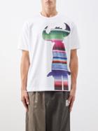 Junya Watanabe - Jay Kay-print Cotton-jersey T-shirt - Mens - White Multi