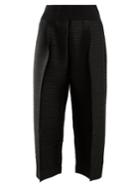 Pleats Please Issey Miyake Edgy Bounce Pleated Pressed-leg Trousers