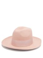 Matchesfashion.com Federica Moretti - Felt Hat - Womens - Pink