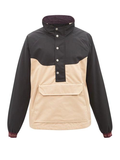 Acne Studios - Onspo Colour-blocked Canvas Jacket - Mens - Black Cream