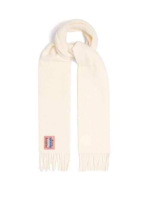 Matchesfashion.com Acne Studios - Textured Wool Scarf - Womens - White