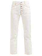 Matchesfashion.com Joseph - Den Cropped High Rise Jeans - Womens - White