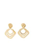 Matchesfashion.com Joelle Kharrat - Jongleur Hammered Gold Plated Clip Earrings - Womens - Gold
