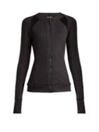 Matchesfashion.com Versace - Zip Through Jersey Performance Jacket - Womens - Black