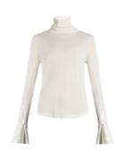 Chloé Roll-neck Wool, Silk And Cashmere-blend Sweater
