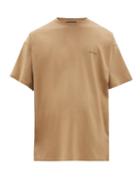 Matchesfashion.com Balenciaga - Copyright Logo Print Cotton T Shirt - Mens - Brown
