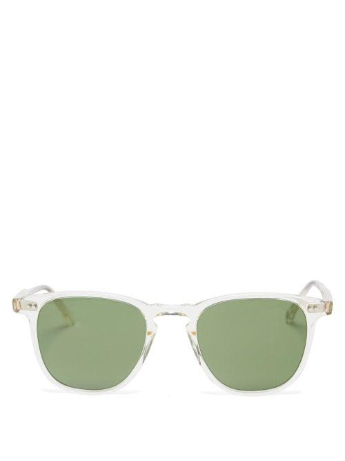 Mens Eyewear Garrett Leight - Brooks Square Acetate Sunglasses - Mens - Clear