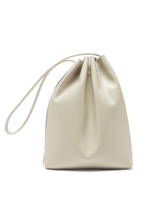 Aesther Ekme - Marin Leather Bucket Bag - Womens - Ivory