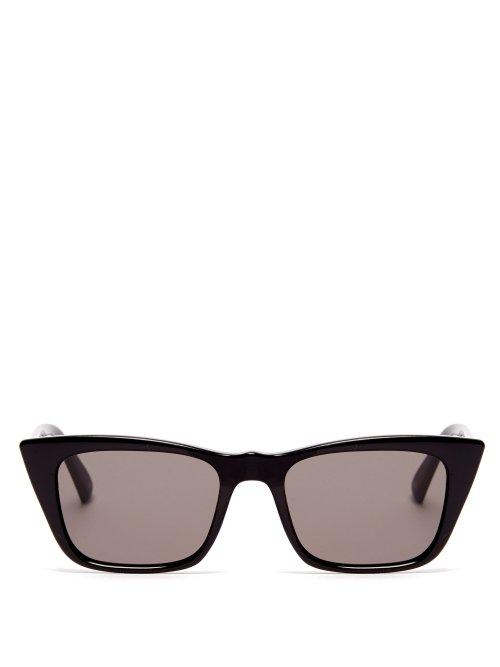 Matchesfashion.com Le Specs - I Feel Love Cat Eye Acetate Sunglasses - Womens - Black