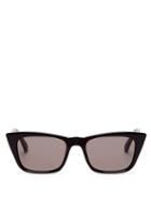 Matchesfashion.com Le Specs - I Feel Love Cat Eye Acetate Sunglasses - Womens - Black