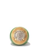 Ladies Fine Jewellery Dubini - Empress Silver-coin, Jade & 18kt Gold Ring - Womens - Green Gold