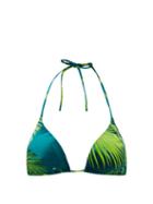 Matchesfashion.com Versace - Jungle-print Triangle Bikini Top - Womens - Green Print