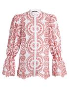 Alexander Mcqueen Broderie-anglaise Cotton Blouse