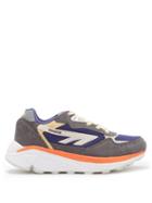 Matchesfashion.com Hi-tec Hts74 - Silver Shadow Rgs Suede And Mesh Trainers - Womens - Grey Navy