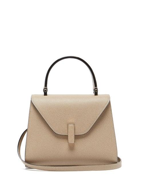 Valextra - Iside Mini Leather Bag - Womens - Beige