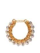 Ladies Jewellery Jil Sander - Silver And Gold-tone Metal Chain Necklace - Womens - Gold