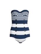 Dolce & Gabbana Stripe-print Balconette Swimsuit