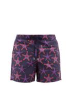 Matchesfashion.com Vilebrequin - Moorea Starfish-print Swim Shorts - Mens - Navy Multi