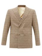Matchesfashion.com Nanushka - Malvin Houndstooth-check Tweed Blazer - Mens - Brown Multi