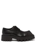 Balenciaga - Rhino Square-toe Leather Derby Shoes - Mens - Black