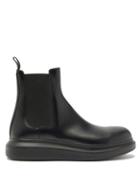 Matchesfashion.com Alexander Mcqueen - Exaggerated-sole Leather Chelsea Boots - Mens - Black