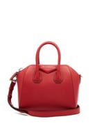 Matchesfashion.com Givenchy - Antigona Mini Grained Leather Cross Body Bag - Womens - Red