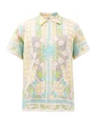 Bode - Garden Net Floral-embroidered Cotton Lace Shirt - Mens - Pink