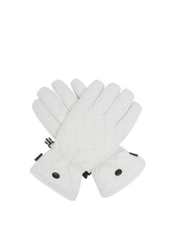Matchesfashion.com Goldbergh - Nishi Quilted-leather Ski Gloves - Womens - White