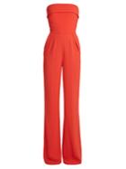 Elie Saab Strapless Crepe Jumpsuit