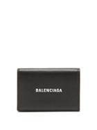 Balenciaga - Cash Logo-print Leather Cardholder - Mens - Black Multi