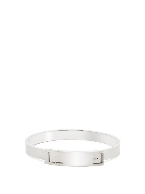Matchesfashion.com Le Gramme - Assemblage Le 17 Stainless-steel Cuff - Mens - Silver