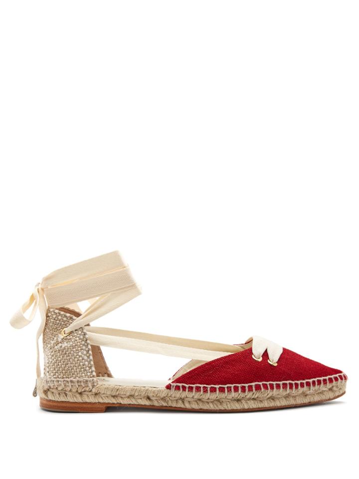 Castañer X Manolo Blahnik Linen Espadrilles
