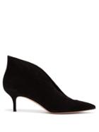 Matchesfashion.com Gianvito Rossi - Vania Suede Ankle Boots - Womens - Black