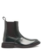 Matchesfashion.com Bottega Veneta - Panelled-leather Chelsea Boots - Mens - Green