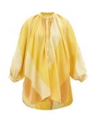 Ladies Beachwear Marrakshi Life - Striped Cotton-canvas Tunic - Womens - Yellow Stripe