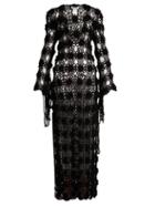 Matchesfashion.com My Beachy Side - Lotus Crochet Knit Maxi Dress - Womens - Black
