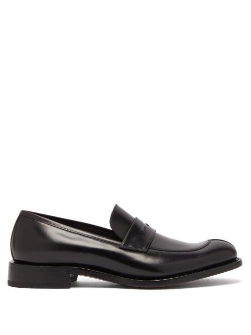 Matchesfashion.com O'keeffe - Horse Leather Penny Loafers - Mens - Black