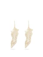 Matchesfashion.com Valentino - Leaf Drop Earrings - Womens - Gold