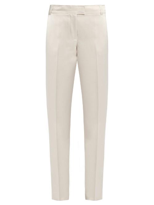 Elizabeth And James Wallace Slim-leg Duchess-satin Trousers