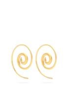 Matchesfashion.com Noor Fares - Rainbow Spiral Coated Yellow Gold Earrings - Womens - Gold